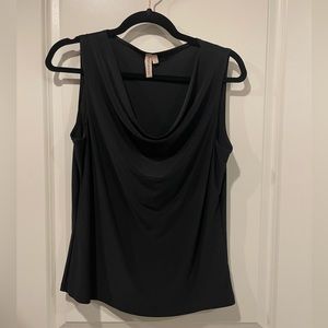 Black sleeveless top